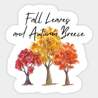 Fall tee Sticker